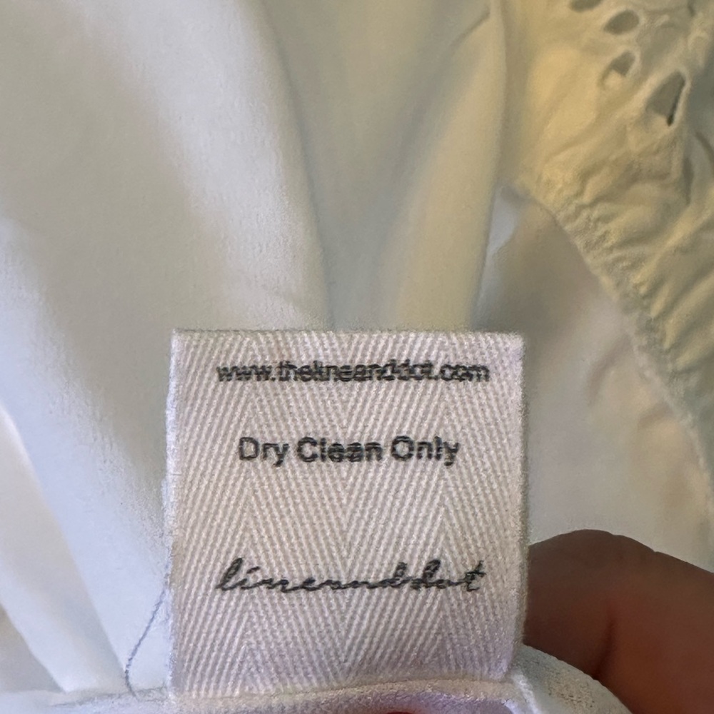 Line and Dot NWT SZ Small the Pixie White eyelet Tiered Maxi Dress - Picture 15 of 16
